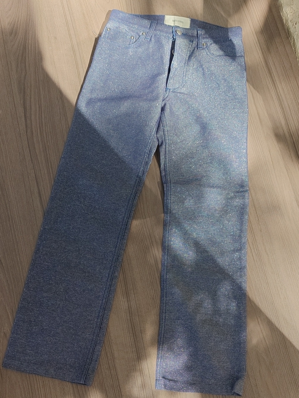 Japanese Brand Zucca Sparkle Denim Jeans - Casual Straight Fit